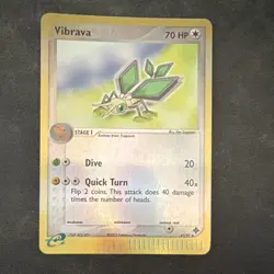 Pokemon TCG Vibrava EX Dragon 47/97 Reverse Holo Uncommon Stage 1 70 HP - Image 1