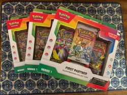 Pokemon TCG First Partner Illustration Collection Series x 3 New Sealed - Image 1