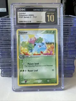 Ivysaur Pokemon 2005 CGC Pristine 10 Pop Series 2 7/17 Low Low Pop - Image 1