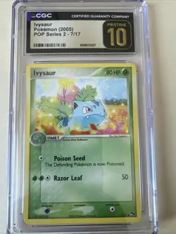 Ivysaur Pokemon 2005 CGC Pristine 10 Pop Series 2 7/17 Low Low Pop - Image 2