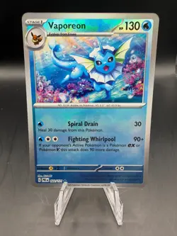 TCG POKEMON VAPOREON 022/131 MASTERBALL HOLO PRISMATIC EVOLUTIONS - Image 1