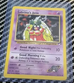 LP Sabrina's Jynx 57/132 Gym Challenge Non Holo Base Original WotC Pokemon - Image 1
