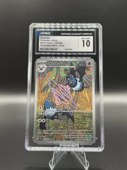 Pokemon Swoobat Sv: White Flare 120/086 Illustration Rare CGC 10 Holo 90 HP - Image 1