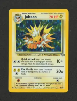 Pokemon Jungle Jolteon Holo 4/64 LP+ *NICE* - Image 1