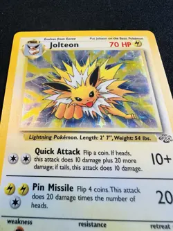 Pokemon Jungle Jolteon Holo 4/64 LP+ *NICE* - Image 3