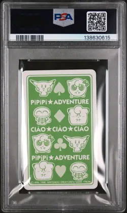 1998 POKEMON PIPIPI ADVENTURE PLAYING CARDS ALMOND JACK OF SPADES PSA 10 - Image 2