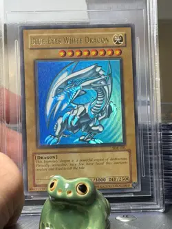 Blue Eyes White Dragon SDK-001 Ultra Rare GLOSSY Unlimited Yugioh Bgs 9 *025 - Image 3