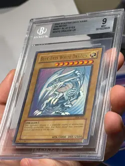 Blue Eyes White Dragon SDK-001 Ultra Rare GLOSSY Unlimited Yugioh Bgs 9 *025 - Image 4
