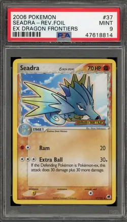 Pokemon Seadra EX Dragon Frontiers Reverse Holo #37 PSA 9 Mint - Image 1