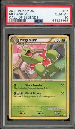 Pokemon Meganium Call of Legends Rare #27 PSA 10 Gem Mint - Image 1