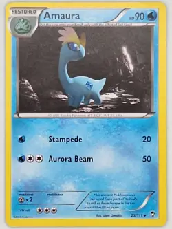 Amaura 25/111 Pokemon - XY Furious Fists MP - Image 1