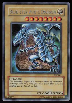 Blue-Eyes White Dragon PCK-001 Secret Rare Promo YU-GI-OH - Image 1