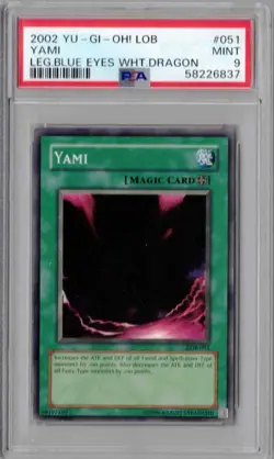 2002 Yu-Gi-Oh LOB, #051, Yami, PSA 9, Mint - Image 1