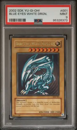 Blue Eyes White Dragon SDK-001 Ultra Rare Unlimited Yugioh PSA 9 *373 - Image 1