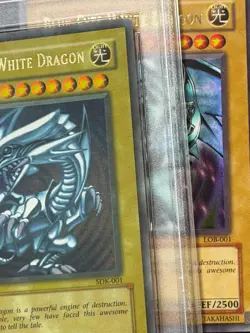 Blue Eyes White Dragon SDK-001 Ultra Rare FADED Yugioh PSA 9 *374 - Image 3
