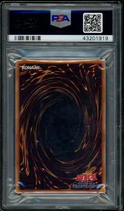 Blue Eyes White Dragon TRC1-JP000 Holographic Ghost Rare Yugioh PSA 9 *919 - Image 2