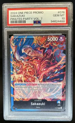 2024 One Piece Promo Sakazuki Pirates Party Vol 7 #076 PSA 10 GEM MINT - Image 1