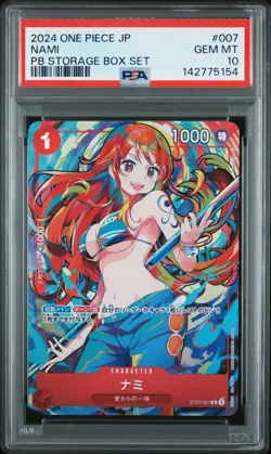 2024 ONE PIECE JAPANESE PB STORAGE BOX SET#007 NAMI PSA 10 - Image 1
