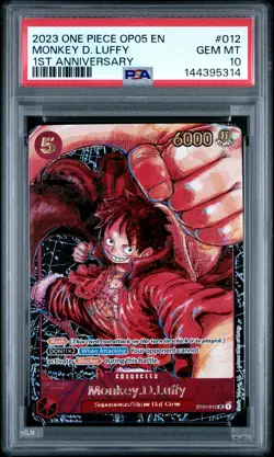 2023 ONE PIECE OP05-AWAKENING OF THE NEW ERA #012 MONKEY D. LUFFY PSA 10 - Image 1