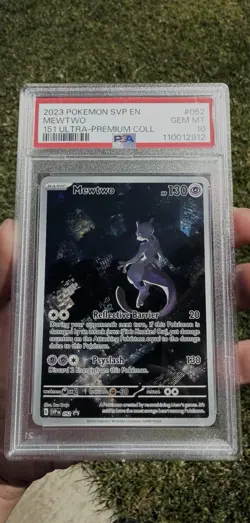 MEWTWO 052 POKEMON SVP EN SV BLACK STAR PROMO S&V 151 ULTRA PREMIUM 2023 PSA 10 - Image 1