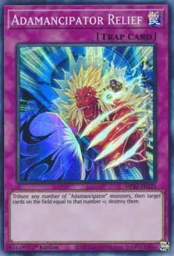 MP21-EN235 ADAMANCIPATOR RELIEF SUPER RARE 1ST EDITION NEAR MINT YuGiOh TCG - Image 1