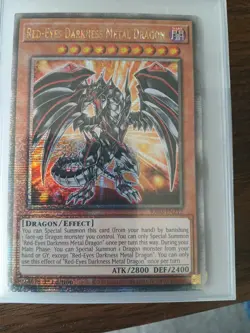 * RED-EYES DARKNESS METAL DRAGON * QUARTER CENTURY SECRET RARE RA04-EN003 YUGIOH - Image 1