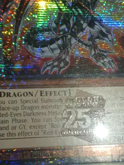 * RED-EYES DARKNESS METAL DRAGON * QUARTER CENTURY SECRET RARE RA04-EN003 YUGIOH - Image 2