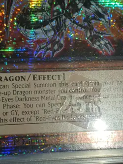 * RED-EYES DARKNESS METAL DRAGON * QUARTER CENTURY SECRET RARE RA04-EN003 YUGIOH - Image 3