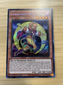 Yugioh Lunalight Gold Leo - Duelist's Advance - Secret Rare 1st Edition NM - Image 1