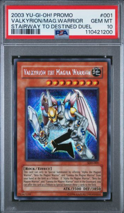 Yugioh PSA 10 Valkyrion the Magna Warrior SDD-001 - Image 1