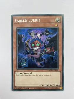 YuGiOh! Fabled Lurrie Alt Art BLMM-EN104 Secret Rare 1st Edition - Image 1