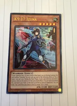 Yu-Gi-Oh Justice Hunters K9-17 Izuna Ultra Rare Card JUSH-EN031 Near Mint - Image 1