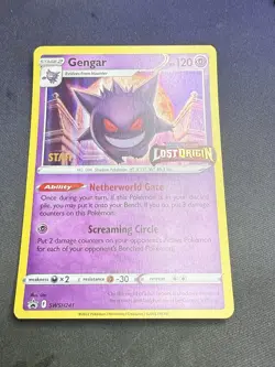 Gengar Lost Origin Staff Promo Pokemon Card - Image 1