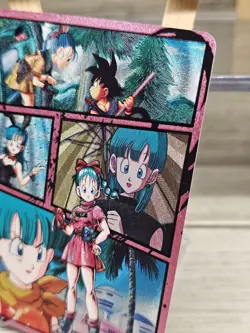 Bulma Dragon Ball Art Card Textured Holo Foil Mint - Image 3