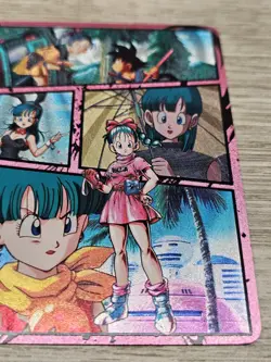 Bulma Dragon Ball Art Card Textured Holo Foil Mint - Image 4