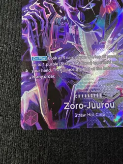 Zoro Juurou ST18-004 SR One Piece TCG Card English, NM Condition - Image 2