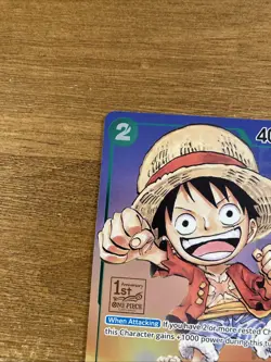 Monkey D. Luffy P-037 One Piece Promo Card TCG 1st Anniversary Stamped Foil - Image 5