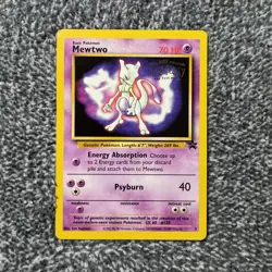 Mewtwo TCG 3 Black Star Pokemon The First Movie 1999 Promo Card LP - Image 1