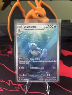 Pokemon TCG Wartortle 171/165 Scarlet & Violet 151 Holo Illustration Rare Card - Image 1