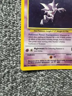 Haunter TCG 6/62 Fossil Holo Rare 1999 Pokemon Card MP - Image 3