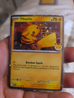 4 Pikachu 30th Anniversary (Pokemon Day 2026) 051/162 All Cards Have Swirls. - Image 4