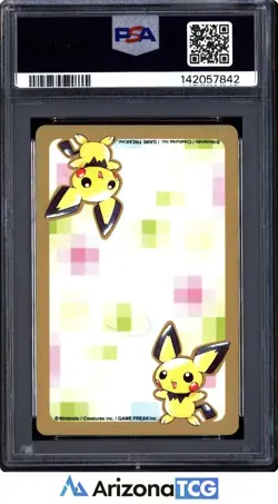 Pokemon 2000 Pikachu 025 Joker Pokemon Gold Playing Card Japanese GEM MT PSA 10 - Image 2