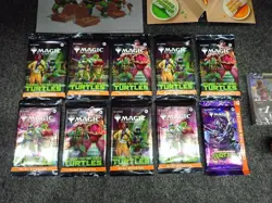 MTG Teenage Mutant Ninja Turtles Pizza Bundle, UNUSED, OPEN BOX, SEALED CARDS - Image 2