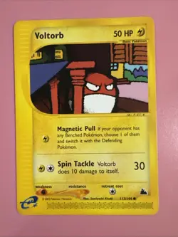 POKEMON AQUAPOLIS VOLTORB CARD. - Image 1