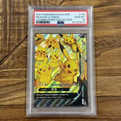 Pokemon Pikachu V-Union SWSH 139-142 Celebrations Promo 4 Card Set PSA 10’s - Image 5