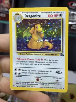 Dragonite 4/62 Fossil 1999 5 WB Promo Vintage WOTC Holo Pokemon Card Lot - Image 4