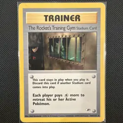 Pokemon The Rocket's Training Gym Stadium Card 104/132 Gym Heroes Rare Vintage - Image 1