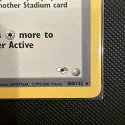 Pokemon The Rocket's Training Gym Stadium Card 104/132 Gym Heroes Rare Vintage - Image 5