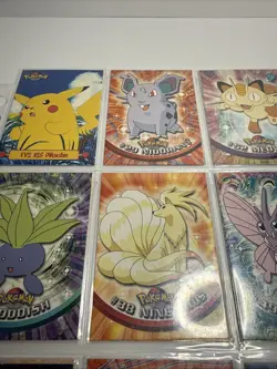 Pokemon Cards - LOT - Vintage Topps TV Animation - Nidoran, Meowth, Ninetales - Image 3