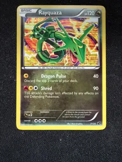 Rayquaza 11/20 Dragon Vault Holo Rare Pokemon Card - LP+ - Image 1